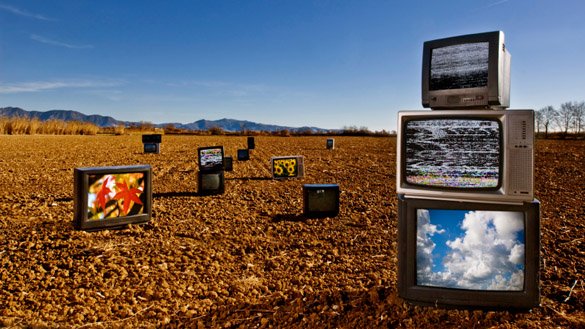 Fernseher in der Wüste