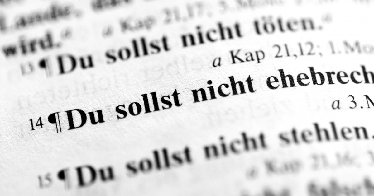 Zehn Gebote im Christentum Religionen Entdecken